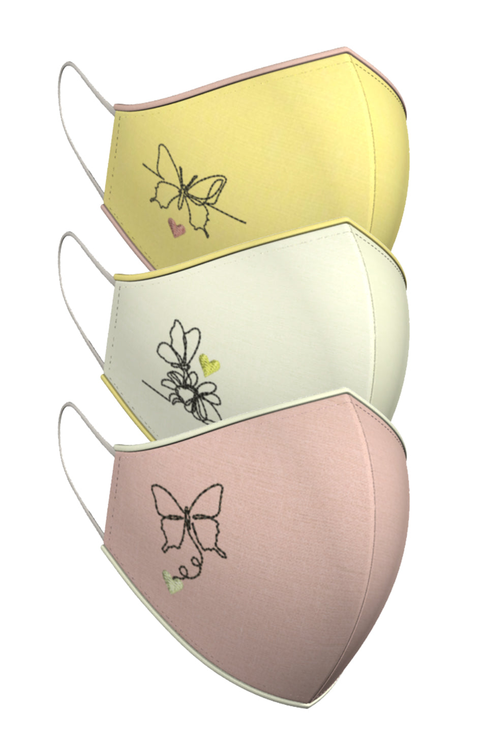 BUTTERFLIES & MORE BUTTERFLIES! | Set of 3-Masks-KAVERi